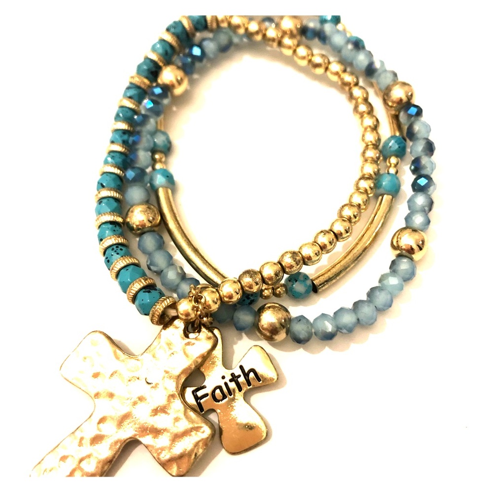 Bracelets with faith charm